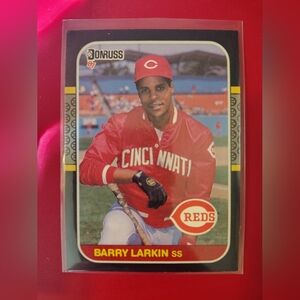 Barry Larkin 1987 Donruss #492 Rookie Cincinnati Reds Baseball Card